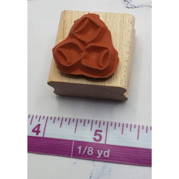 Stampin Up Hot Chocolate Coca Marshmallows Wood Mounted Rubber Stamp - Picture 2 of 7